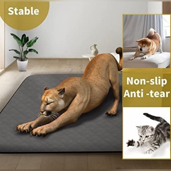 CoolShields Washable Puppy Dog Pee Pad 48" X 65" Extra Large Color  Gray - Picture 4 of 8